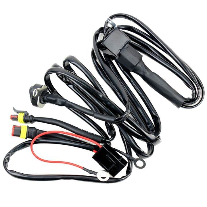 [Cashback]Motorcycles LED Fog Light Wiring Harness Wire for BMW R1200GS