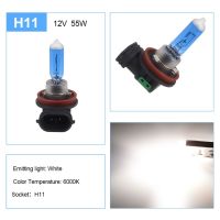 ADPOW H11 55W Super White 6000K 12V Fog Lights Halogen Bulb Car 4300K Rainbow Blue Headlight Lamp Car Driving Light car Styling