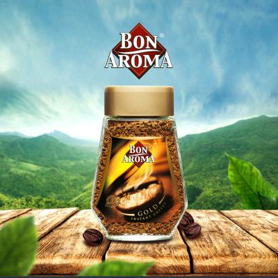 กาแฟบอนอโรม่าโกลด์Bon Aroma Gold กาแฟสำเร็จรูปชนิดฟรีซดาย ขนาด100กรัมแบบขวดแก้ว