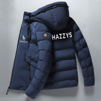 2022คุณภาพสูงฤดูใบไม้ร่วงและฤดูหนาว2022แฟชั่น HAZZYS Casual Warm Hooded Jacket กันน้ำ Wind Proof Breathable Jacket