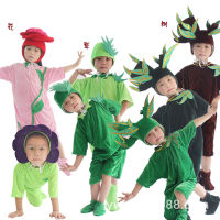 ? Popular Clothing Theme Store~ Kindergarten Plant Short Sleeve One-Piece 61 Group Stage Costume Rose Grass Tree Flower