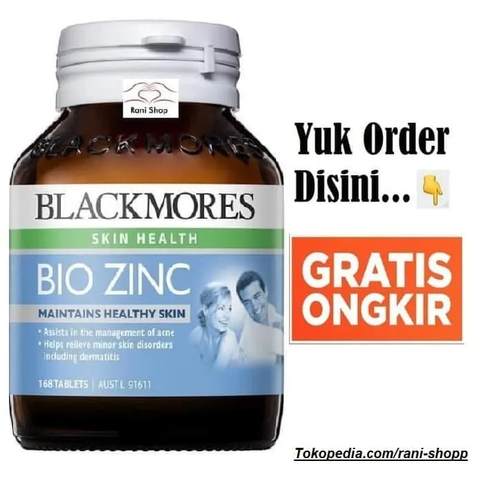 Blackmores Bio Zinc Skin Health 168 Tab Vitamin Kulit Obat Jerawat Lazada Indonesia