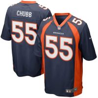 เอ็นเอฟแอลเดนเวอร์ Broncos เดนเวอร์ Broncos Rovers Jersey No. 55 Bradley Chubb ชุดเจอร์ซีย์เล่นกีฬา