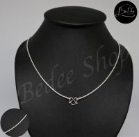 สร้อยคอเงินแท้ สร้อยลายรถไฟ เงินแท้ทั้งเส้น ไม่ลอกแน่นอน BedeeSilver BedeeShop รุ่น BD-NL-071