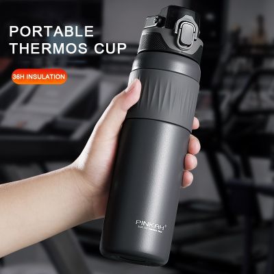 PINKAH New Large Capacity 316 Stainless Steel Sports Fitness Direct Drink Thermos Cup Portable Handle Custom Gift Water Bottle