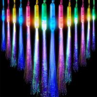 Led Light Up Stick Glowing Fiber Stick Toy Party 3 Light Patterns Luminous Prop Christmas Birthday Gift Wedding Party Gift