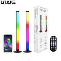 LITAKE ไฟสร้างบรรยากาศ Led ตั้งโต๊ะขนาด40ซม. 2.4ก. ควบคุมระยะไกลด้วยคอมพิวเตอร์โคมไฟกลางคืนหลากสีตกแต่งห้องทีวี