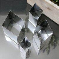 【CW】 (4pcs/set) quality flat blade stainless steel rhombus lozenge shape biscuit mold dough cutters set bakery tools