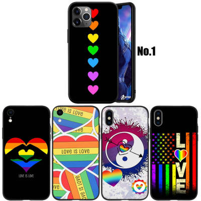 WA41 Love Heart LGBT อ่อนนุ่ม Fashion ซิลิโคน Trend Phone เคสโทรศัพท์ ปก หรับ iPhone 7 8 11 12 13 14 Pro XS Max SE X XR Plus SE