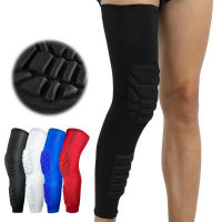 Compression MTB Knee Pads Honeycomb Long Basketball Leg Sleeve Men Women Kids Sport Calf Knee Protection Soccer Gym Leggings