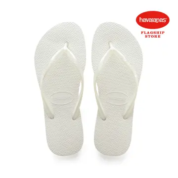 White colour sale flip flops