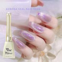 ✨ท็อปเจล ท็อปเกร็ดออโรล่า ท็อปกาแลกซี่ ทาทับได้ทุกสี Aurora Glitter Sealing Nail Gel UV Gel Aurora Seal Layer