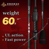 เบ็ดตกปลา | UL Action/FAST Power | แท่งวัสดุแบบแข็งเล็กน้อย | คาร์บอนไฟเบอร์เต็ม | ปั่น/คันเบ็ดตกปลา | มีน้ำหนักเพียง60กรัม |