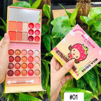 MC5036 ?? พาเลทแต่งตากระเป๋า รูปปกการ์ตูนน่ารัก MILA COLOR​ Eyeshadow อายแชโดว์​ บ​ลัช​ออน​ ลิปสติก​ คิ้ว​ฝุ่น​ ไฮไลท์