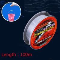 CLDH 100m 100% Fluorocarbon คุณภาพสูง สายเชือกแข็งแรง ทนทาน ตกปลา ลวดเชื่อม เส้นใยเดี่ยว ไนลอน PA สายการประมง