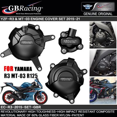 รถจักรยานยนต์ฝาครอบเครื่องยนต์สำหรับกรณี GB Racing สำหรับ YAMAHA MT03 R3 R25 R125 2014-2015-2016-2017-2018-2019-2020-2022