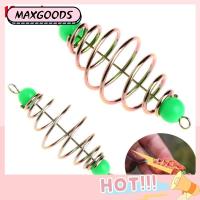 MAXG 10 Pcs/Set ร้อน หัวหน้าวิธีการ มะกอก เครื่องป้อนสแตนเลส ล่อสปริง เหยื่อตกปลา แฮงกิ้งแทคเคิล