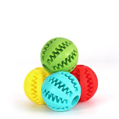 Pet Teether Toy Watermelon Ball Silicone Toy Dog Teether Ball Bite resistant Cleaning Tooth Leakage Ball Chewing Dog Bite Toy