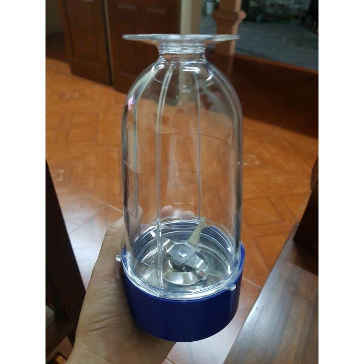 Phụ kiện máy xay sinh tố Combo dao 4 lưỡi màu xanh và cốc xay cao máy