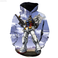 2021 New Gundam 3D Printed Hoodies Mens Casual Hooded Sweatshirt Fashion Hip Hop Streetwear Hoodie Male Cosplay Pullover Tops Size:XS-5XL