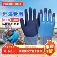 【Original import】 Gloves for catching fish for adults and children special for gardening parents and children anti-thorn waterproof anti-cut diving catching crabs anti-pinch