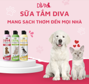 Sữa tắm Diva khử mùi lưu hương cho chó mèo 260ml