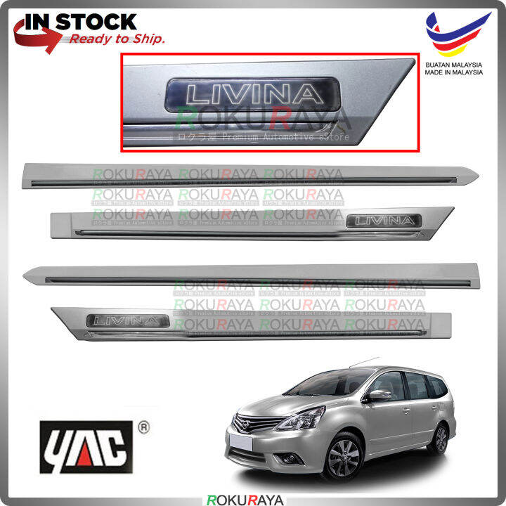 [TUNGSTEN SILVER] Nissan Grand Livina Original Side Door Moulding