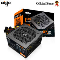 Aigo AK 500W PC PSU Power Supply unit  Black Gaming Quiet 120mm Fan 24 Pin 12V ATX Desktop computer Power Supply BTC