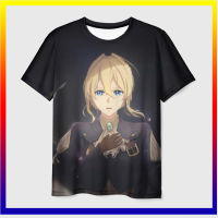 ฤดูร้อน Violet Evergarden เสื้อยืดอะนิเมะการพิมพ์ 3D Street Wear ผู้ชายแฟชั่นผู้หญิงบวกขนาดเสื้อยืดฮาราจูกุเด็กเสื้อยืดเสื้อผ้าด้านบน XS-5XL