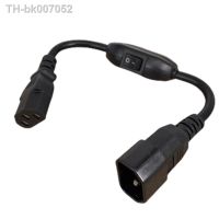 ▥✟  C14-C13 Extension Power Cord IEC 320 C13 Female to C14 Male with 10A On/Off Switch Power Adapter Cable