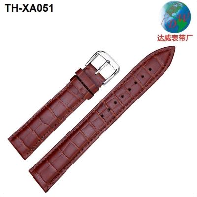 ⌚♤ (Substitute) genuine leather watch strap really high-end mens and womens direct sales LOGO18/20mm