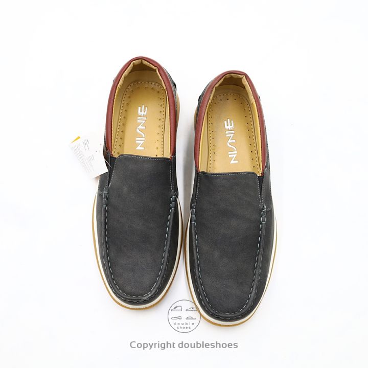 binsin-รองเท้าหนังลำลอง-ทรงสวม-พื้นยางดิบ-สีดำ-รุ่น-m5616-ไซส์-40-45