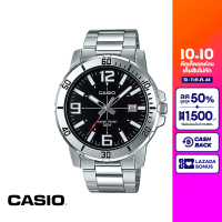 CASIO นาฬิกาข้อมือ CASIO รุ่น MTP-VD01D-1BVUDF วัสดุสเตนเลสสตีล สีดำ