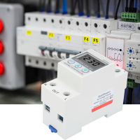 จอแสดงผล Din Rail LCD ตัวป้องกันเฟสเดียวพร้อมจอแสดงผลแรงดันไฟฟ้า 230V 63A