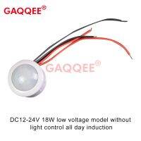 Gaqqee Saklar Lampu Sensor เคลื่อนไหว DC 12V 24V PIR 220V 110V โหมดหน่วงเวลาร่างกายมนุษย์อินฟราเรดที่ตรวจกับการเคลื่อนไหวการควบคุมอัตโนมัติ