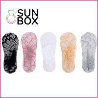 SUN BOX ใหม่ ฤดูร้อน ผู้หญิง ล่องหน ถุงเท้าข้อเท้า ลูกไม้นกยูง ร้านขายชุดชั้นในผ้าฝ้าย โลว์คัท