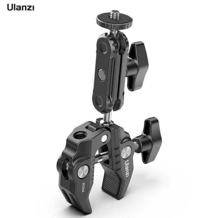 keykits Ulanzi R094 Multifunctional Super Clamp Ball Mount Clamp Dual