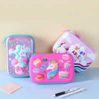 ยูนิคอร์นกรณีดินสอ Kawaii เครื่องเขียนปากกากรณี Trousse Scolaire 3D Pencilcase อุปกรณ์การเรียน E Stuche E Scolar น่ารักกล่องดินสอ