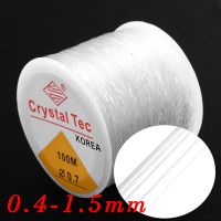 ☬ iYOE 0.4-1.5mm Colorful Crystal Elastic Cord For Jewelry Making Bracelet Necklace Line High-Elastic String Stretch Rubber Rope