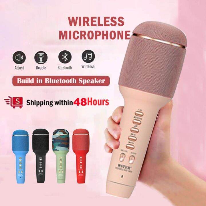 Micro karaoke không dây WS-900,micro hát karaoke bluetooth,mic hát karaoke  bluetooth,kiêm loa bluetooth,đi kèm với fm radio,khoảng cách kết nối 10m,thời  lượng pin dài 6 giờ,đi kèm với fm radio 