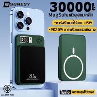 SUNESY พาวเวอร์แบงค์30000mah พาวเวอแบง30000แท้ การชาร์จแม่เหล็ก20w แบตสำรอง พาวเวอร์แบงค์แม่เหล็ก แบตสำรอง30000mahแท้ พาวเวอร์แบงค์เเท้ แบตเตอรี่สำรอง ภาวเวอร์เเบงค์ เพาเวอร์แบงค์แม่เหล็ก พราวเวอแบงค์ เพวาเวอร์แบง เพาว์เวอร์แบง power bank ของแท้ พกพา