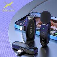 《Miss you electronic》 DELUX DM11Lavalier MicrophoneAudio Video RecordingMic สำหรับ IPhoneLive BroadcastPhoneMicrophone Accessories