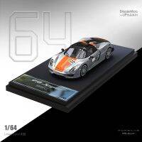 BSC 1:64โมเดลรถ Pors918 Spyder อัลลอยหล่อรถสปอร์ต-Orange LTD 499