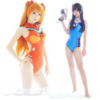 【cw】 Watch Pioneer DVA Gospel EVA Student Girl Swimsuit cosplay Slim Fit Siamese Triangle Sukumizu Swimsuit ！