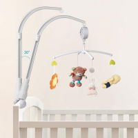 Baby Mobile Crib Holder 360 Degree Rotate Bracket Baby DIY Crib Mobile Bed Bell Hanging Toys Wind-up Music Box Baby Rattle Toys