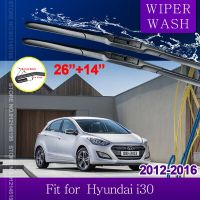 ที่ปัดน้ำฝนหน้าใบมีดไม้เช็ดรถสำหรับ Hyundai I30 GD Elantra GT 2012 2013 2014 2015 2016