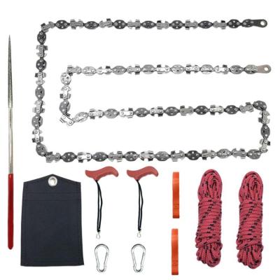 Hand Rope Saw Tree Limb High Reach Folding Hand Rope Manganese Steel Cutting Tool for Backpacking Backcountry Survival Gardening Camping vividly