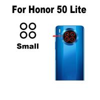 ของแท้สำหรับ Huawei Honor 50 Lite ฝาปิดเลนส์กระจกกล้องมองหลังด้านหลังพร้อมสติ๊กเกอร์กาว NTN-L22 NTN-LX1 NTN-LX3อะไหล่ทดแทน