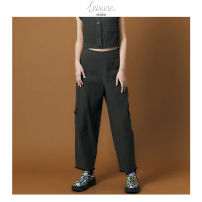SS23 Shaka Leisure Garment Washed Pants กางเกงทรงแครอท ความยาวขากางเกงพอดีระดับข้อเท้า PN-8230309
