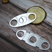 Newbie Cheap Cuban Ciger Cutter Smooth Sharp Hole Opener - Silver